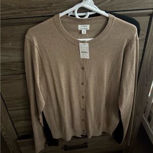 J. Crew Beige Button-Up Cardigan